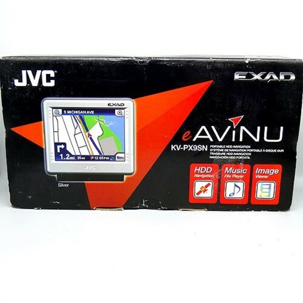 JVC KV-PX9SN Portable 20GB HDD Navigation 5 Accessories Included Brand New
